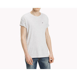 Tommy Hilfiger pánské světle šedé žíhané tričko - XL (100)